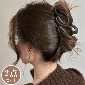 【即日発送】【追跡可能/送料無料】バンスクリップ ヘアアクセサリー 2点セット ヘアクリップ 韓国 べっ甲 ブラウン 上品 髪留め 大きめ 大人 シンプル 超軽量 軽い ヘアアレンジ 結婚式 パーティ ヘッドアクセ ヘアアクセサリー 髪飾り おしゃれ 長い髪 しっかり留まる