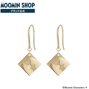 ピアス ダブルフェイスプレート(ムーミン&スノークのおじょうさん/リトルミイ) K18イエローゴールド ムーミン スノークのおじょうさん リトルミイ スナフキン ネックレス プレゼント