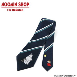 MOOMIN MOOMIN x ALPHA CREATION ムーミントロール ソフス ネクタイ ブルー 05395360702