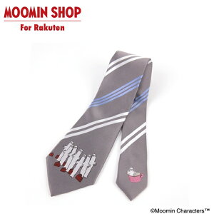 MOOMIN MOOMIN x ALPHA CREATION ニョロニョロ ネクタイ グレー 05395360902