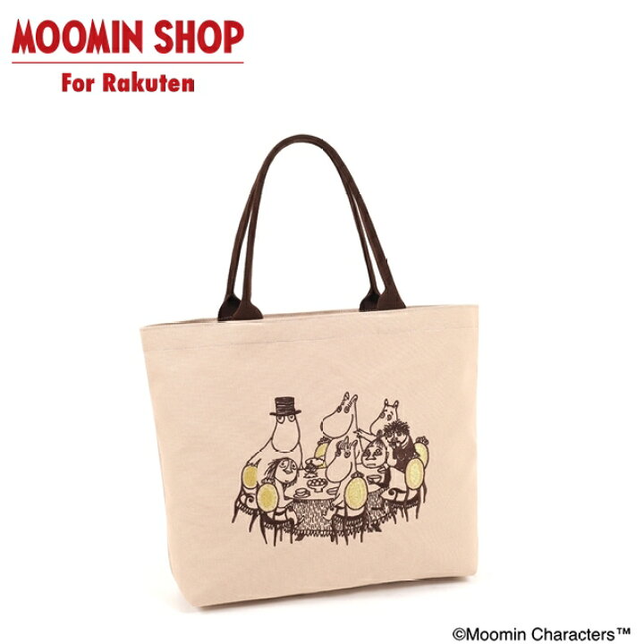 楽天市場】MOOMIN キタムラ コラボ ムーミン 刺繍トートバッグ BE×BK  