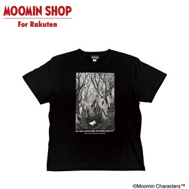 MOOMIN プレミアムTシャツ ムーミン谷の彗星 ムーミン BK Lサイズ