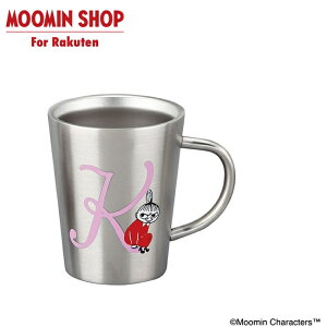 MOOMIN イニシャル ステンレス 二重マグ K
