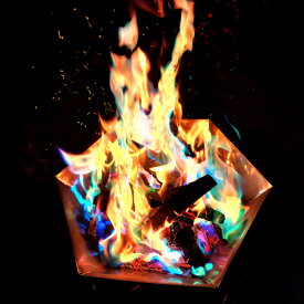 【最大1500円OFFクーポン配布中】MUTO・オーロラマジックパウダー】　炎の色が変わる粉　キャンプファイヤーが楽しくなる！ 焚き火の炎がカラフルに　安全認証済み