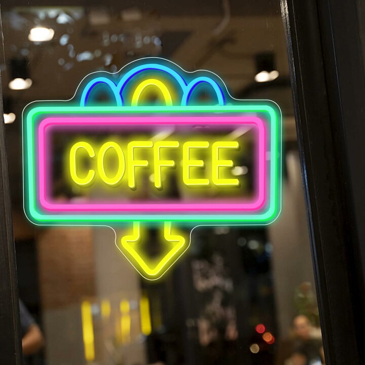 楽天市場】【ポイント 5倍UP !】ネオンサイン 「COFFEE」壁掛け USB 