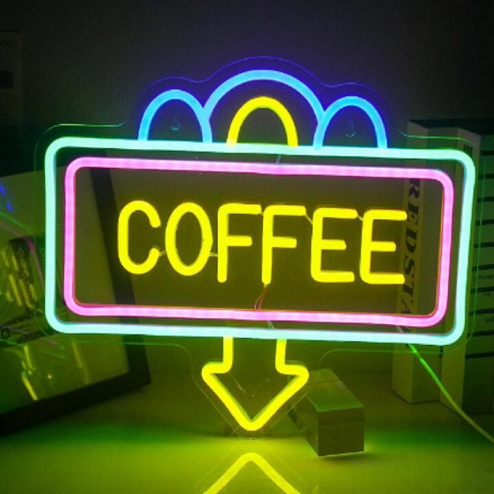 楽天市場】【ポイント 5倍UP !】ネオンサイン 「COFFEE」壁掛け USB 