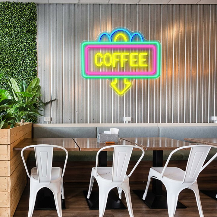 楽天市場】【ポイント 5倍UP !】ネオンサイン 「COFFEE」壁掛け USB 