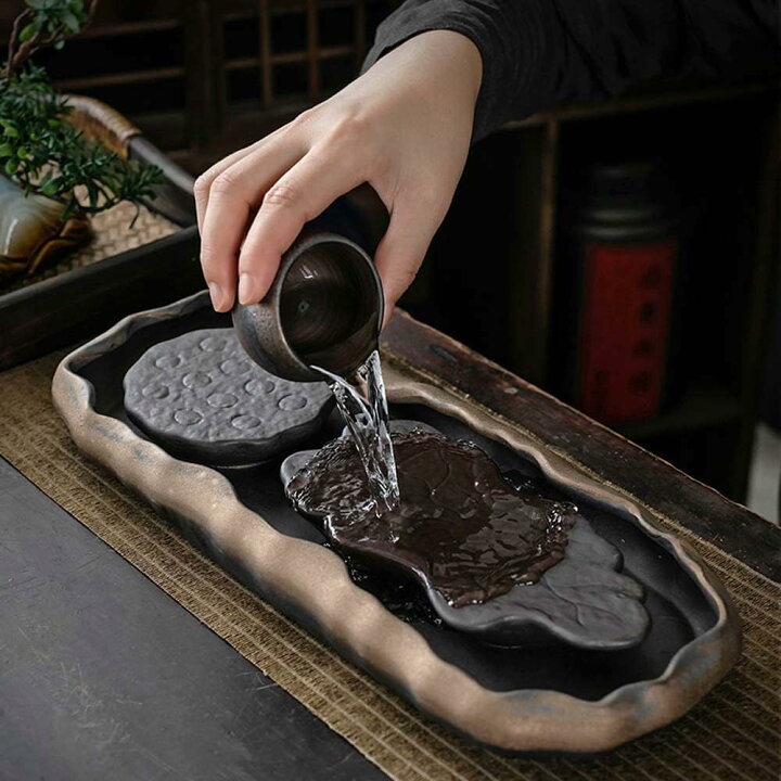 楽天市場】茶具 中国茶器 茶托 茶盤 茶台 茶道具 お茶 茶器 茶盆 