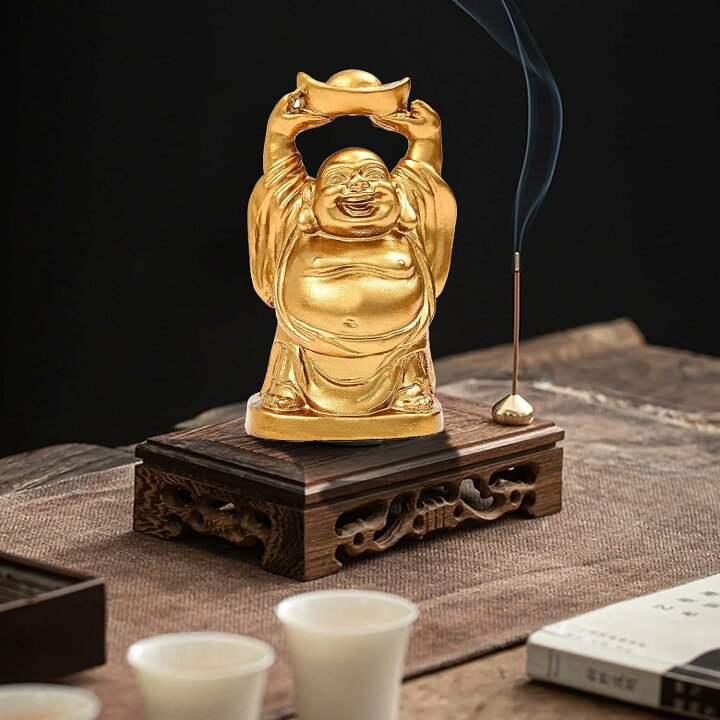 楽天市場】仏像 布袋 七福神 ゴールド 布袋様 置物 弥勒菩薩 仏像 