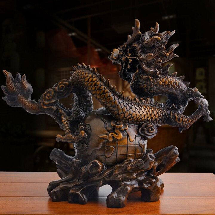 楽天市場】龍の置物 風水 置物 昇運金龍風水グッズ 開運 昇運 風水龍 