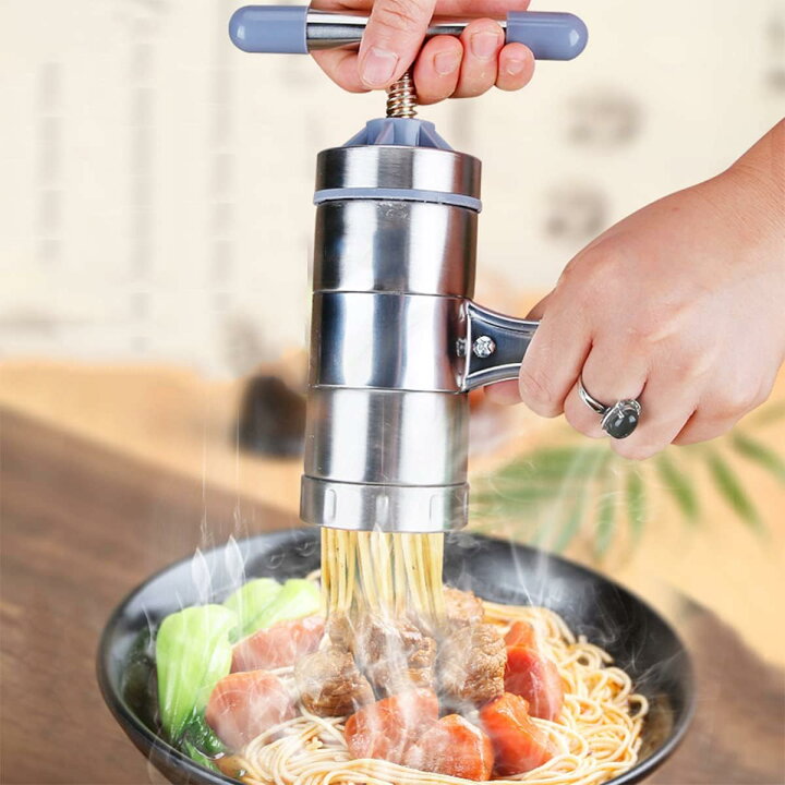 楽天市場】ハンドヘルドパスタマシン 手動式製麺機 麺プレス機自動 