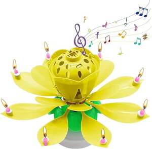 【6色から選べる】蓮の花のケーキキャンドル マジックフラワーバースデーキャンドル カラフルに信じられないほどのバースデーキャンドル 誕生日パーティーキャンドル ケーキ飾り 花形キ