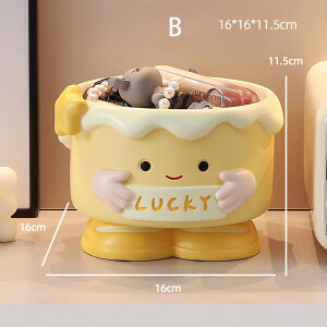 エントリーテーブル用装飾ボウル キーホルダーボウル | 漫画 デザイン 部屋 デスクトップ 装飾 - かわいい玄関収納 像クッキージャー 部屋 デスクトップ用 多目的キー収納ボックス キャビネ