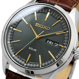 SEIKO 腕時計 セイコー 時計 ウォッチ ソーラー 10気圧防水 シンプル ビジネス カジュアル メンズ SNE529P1 海外モデル [並行輸入品]