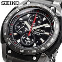 SEIKO 腕時計 セイコー 時計 ウォッチ アラームクロノグラフ 100M防水 ブラック メンズ SNAD49P1 [並行輸入品]