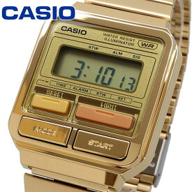 CASIO 腕時計 カシオ 時計 ウォッチ CASIO カシオ チープカシオ ヴィンテージシリーズ 海外モデル レトロフューチャー ポップ デジタル メタルバンド ゴールド ユニセックス A120WEG-9A [並行輸入品]