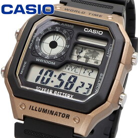 CASIO 腕時計 カシオ 時計 ウォッチ チープカシオ チプカシ ワールドタイム デジタル メンズ AE-1200WH-5AVC [並行輸入品]