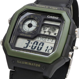 CASIO 腕時計 カシオ 時計 ウォッチ チープカシオ チプカシ ワールドタイム デジタル メンズ AE-1200WHB-1BV [並行輸入品]