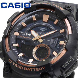 CASIO 腕時計 カシオ 時計 ウォッチ チープカシオ チプカシ ワールドタイム シンプル メンズ AEQ-110W-2A3V [並行輸入品]