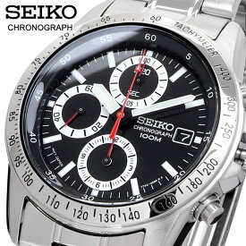 SEIKO 腕時計 セイコー 時計 ウォッチ 国内正規 クォーツ 1/20秒クロノグラフ タキメーター 100M ビジネス カジュアル メンズ SND371P