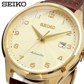 SEIKO 腕時計 セイコー 時計 ウォッチ オートマチック AUTOMATIC ギョーシェ ゴールドダイヤル メンズ SRPC22K1 [並行輸入品]