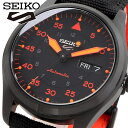 SEIKO 腕時計 セイコー 時計 ウォッチ セイコーファイブ 5スポーツ Field Street Style 流通限定モデル 自動巻き ブラック×オレンジ メンズ SRPH33K1 海外モデル [並行輸入品]