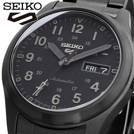 SEIKO 腕時計 セイコー 時計 ウォッチ 【日本製 Made in Japan】 セイコーファイブ 5スポーツ Field Street Style 流通限定モデル 自動巻き ブラック メンズ SRPJ09 [並行輸入品]