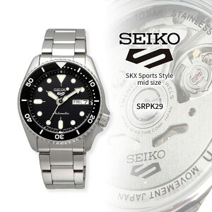 SEIKO rv ZCR[ v EHb` y{ Made in Japanz ZCR[t@Cu 5X|[c SKX Sports Style 38mm  JjJ Y SRPK29 COf [sAi]
