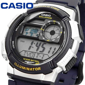 CASIO 腕時計 カシオ 時計 ウォッチ チープカシオ チプカシ ワールドタイム デジタル メンズ AE-1000W-2AV [並行輸入品]