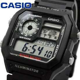 CASIO 腕時計 カシオ 時計 ウォッチ チープカシオ チプカシ 海外モデル ワールドタイム デジタル メンズ AE-1200WH-1AV [並行輸入品]