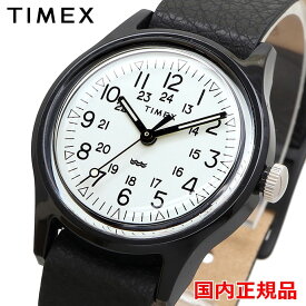 TIMEX 腕時計 タイメックス 時計 ウォッチ TW2T34000 日本限定 オリジナルキャンパー ブラック レザー 29mm 【国内正規品】