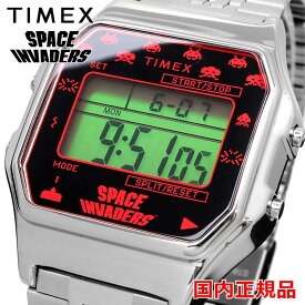 TIMEX 腕時計 タイメックス 時計 ウォッチ TW2V30000 TIMEX 80 Space Invaders スペースインベーダーコラボ シルバー 【国内正規品】