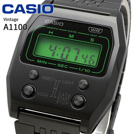 CASIO 腕時計 カシオ 時計 ウォッチ チープカシオ チプカシ 復刻モデル デジタル ユニセックス ブラック 海外モデル A1100B-1 [並行輸入品]