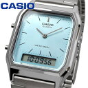 CASIO 腕時計 カシオ 時計 ウォッチ チープカシオ チプカシ アナデジ クオーツ ヴィンテージシリーズ ユニセックス デュアルタイム アイスブルー AQ-230A-2A1MQY [並行輸入品]