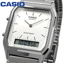 CASIO 腕時計 カシオ 時計 ウォッチ チープカシオ チプカシ アナデジ クオーツ ヴィンテージシリーズ ユニセックス デュアルタイム シルバー AQ-230A-7AMQY [並行輸入品]