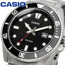 CASIO 腕時計 カシオ 時計 ウォッチ CASIO カシオ 逆輸入モデル クォーツ カダイバー 200M ステンレスバンド ブラック MDV-107D-1A1V [並行輸入品]