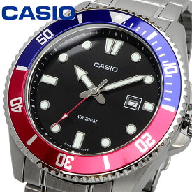 【スーパーSALE期間中限定!! 店内ポイント最大60倍!!】 CASIO 腕時計 カシオ 時計 ウォッチ CASIO カシオ 逆輸入モデル クォーツ カダイバー 200M ステンレスバンド ブラック MDV-107D-1A3V [並行輸入品]