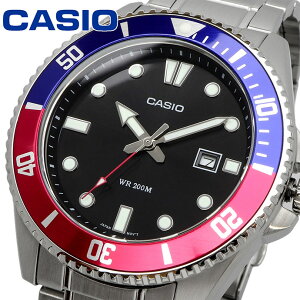 CASIO rv JVI v EHb` CASIO JVI tAf NH[c J_Co[ 200M XeXoh ubN MDV-107D-1A3V [sAi]