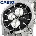 CASIO 腕時計 カシオ 時計 ウォッチ チープカシオ チプカシ スタンダード メンズ 腕時計 1/10秒クロノグラフ クオーツ MTP-E510D-1A2V 逆パンダ 海外モデル [並行輸入品]