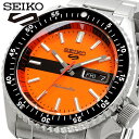 SEIKO 腕時計 セイコー 時計 ウォッチ セイコーファイブ 5スポーツ SKX Suits Style 自動巻き オレンジ メンズ SRPK11K1 [並行輸入品]