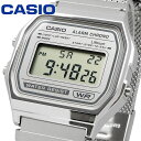 CASIO 腕時計 カシオ デジタル ヴィンテージシリーズ A158WEM-7 メッシュメタルバンド ユニセックス シルバー 海外モデル [並行輸入品]
