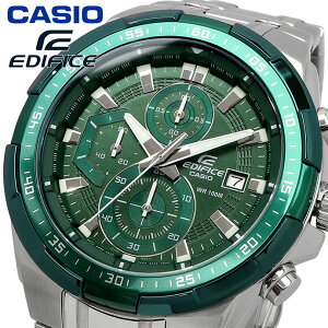 EDIFICE �r���v �G�f�B�t�B�X ���v �E�H�b�` CASIO �J�V�I �N���m�O���t Chronograph �O���[�� �C�O���f�� EFR-539DE-3AV [���s�A���i]