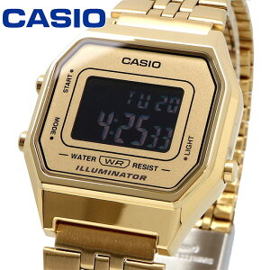 CASIO �r���v �J�V�I ���v �E�H�b�` �`�[�v�J�V�I �`�v�J�V �f�W�^�� ���B���e�[�W�V���[�Y �I�N�^�S���t�F�C�X LA680WGA-9B ���f�B�[�X �S�[���h ���]�t�� �C�O���f�� [���s�A���i]