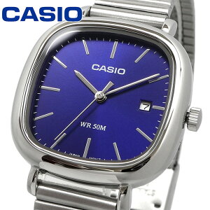 CASIO �r���v �J�V�I ���v �E�H�b�` �`�[�v�J�V�I �X�^���_�[�h �A�i���O ���f�B�[�X LTP-B166D-2AV �l�C�r�[ �V���o�[���^���o���h �C�O���f�� [���s�A���i]