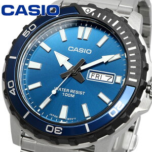 CASIO �r���v �J�V�I ���v �E�H�b�` CASIO �J�V�I �X�^���_�[�h �����Y �N�I�[�c 10�C���h�� MTD-125D-2A1V �u���[ �C�O���f�� [���s�A���i]