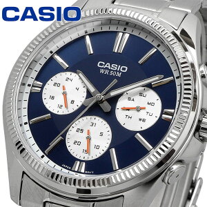 CASIO �X�^���_�[�h �N�I�[�c �����Y �r���v MTP-1375D-2A1V ���� 24���ԕ\�� �l�C�r�[ �C�O���f�� [���s�A���i]