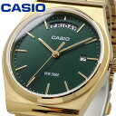 CASIO 腕時計 カシオ 時計 ウォッチ チープカシオ チプカシ スタンダード アナログ クオーツ メンズ ゴールド×グリーン 海外モデル MTP-B146G-3AV [並行輸入品]