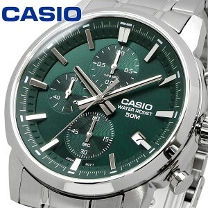 CASIO �r���v �J�V�I ���v �E�H�b�` �`�[�v�J�V�I �`�v�J�V �X�^���_�[�h �����Y �r���v 1/10�b�N���m�O���t �N�I�[�c MTP-E510D-3AV �O���[�� �C�O���f�� [���s�A���i]