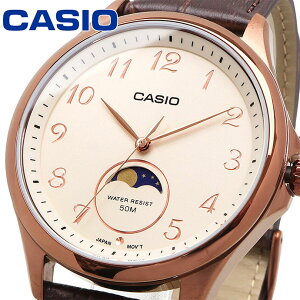 CASIO rv JVI EHb` `vJV [tFCY Moon phase EhtFCX _[NuEU[oh [YS[h COf MTP-M110RL-5AV [sAi]