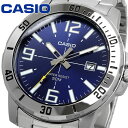 CASIO 腕時計 カシオ 時計 ウォッチ チープカシオ チプカシ シンプル MTP-VD01D-2BV メタルバンド ブルー 海外モデル [並行輸入品]
